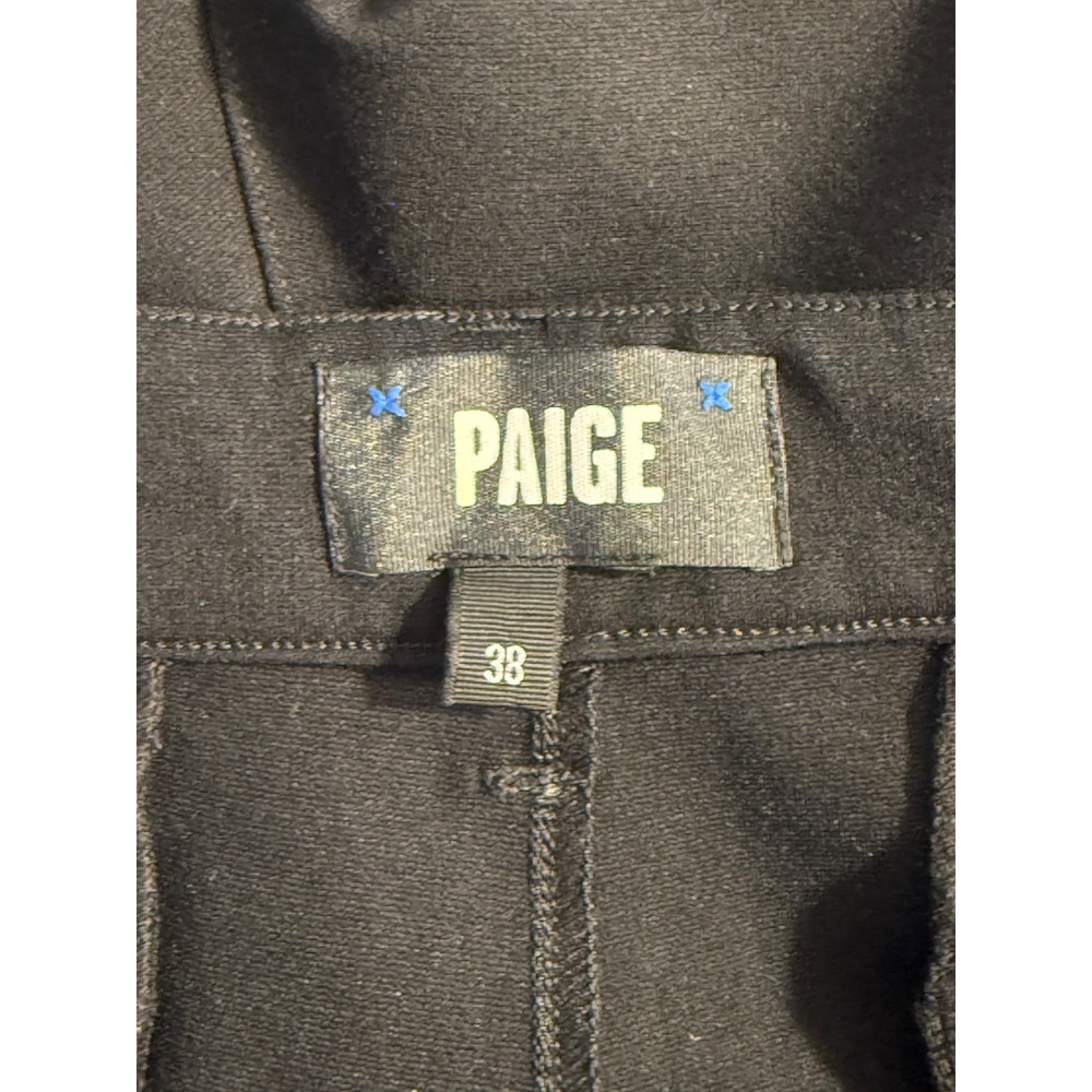 Paige Stafford Trousers Transcend Knit Black Pants 38 M807374-1086 NEW - Picture 3 of 7